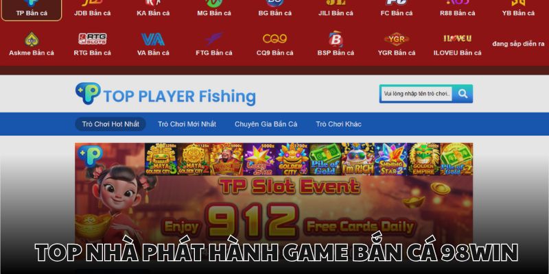 Có hơn 10 sảnh chơi hấp dẫn tại bắn cá 98Win